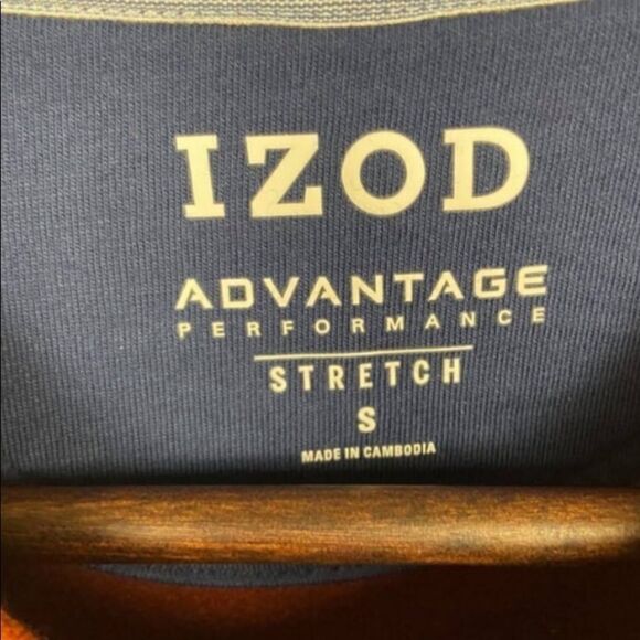 IZOD Advantage Performance Fleece Crewneck Pumpkin Orange  Sweatshirt Men's S - Picture 3 of 5